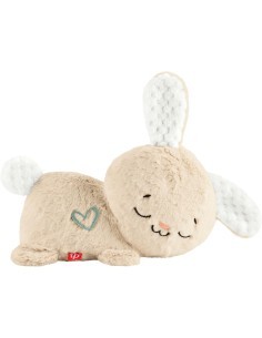 FISHER-PRICE, CONIGLIETTO COCCOLE & RELAX, PELUCHE SENSORIALE, 0+ ANNI