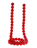 Ghirlanda di Natale Sfere Pumpkin Rosse 4cm Lunghezza 180cm PVC, Decorazioni Natalizie, Addobbi, La magia di Natale per la casa