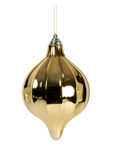 Pendente di Natale Decoro Oro 19x12cm PVC, Addobbi Natalizi, Decorazioni, La magia di Natale per la casa