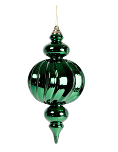 Pendente di Natale Decoro Verde 12x25cm PVC, Addobbi Natalizi, Decorazioni, La magia di Natale per la casa