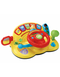 VOLANTE MULTIATTIVITA' VTECH VROOM VROOM , CRUSCOTTO INTERATTIVO, MACCHININA COMANDABILE, 12-36 MESI