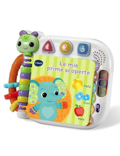 VTECH LE MIE PRIME SCOPERTE, LIBRO INTERATTIVO SENSORIALE, VOCABOLARIO BIMBI, 20 SUONI, 6-36 MESI