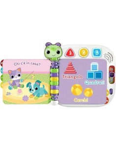 VTECH LE MIE PRIME SCOPERTE, LIBRO INTERATTIVO SENSORIALE, VOCABOLARIO BIMBI, 20 SUONI, 6-36 MESI