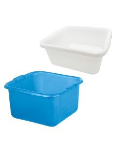 BACINELLA QUADRATA IN PLASTICA 34 LT COLORI ASSORTITI PLASTIME su T...