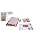 LETTERINA BABBO NATALE CON 4 COLORI E STICKER