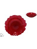 CENTROTAVOLA VETRO ROSSO
