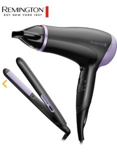 REMINGTON SET PHON 2000W + PIASTRA CAPELLI, NERO/VIOLA, D3016GP