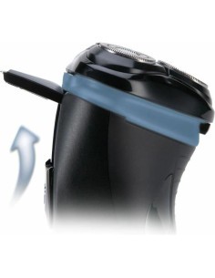 Remington R1000 Rasoio Elettrico Ricaricabile 3 Testine Rotanti Nero/Blu con Trimmer