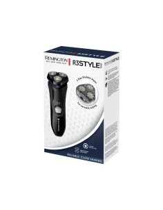 Remington R3002 Rasoio Elettrico Uomo con 3 Testine Rotanti e Trimmer Nero/Grigio
