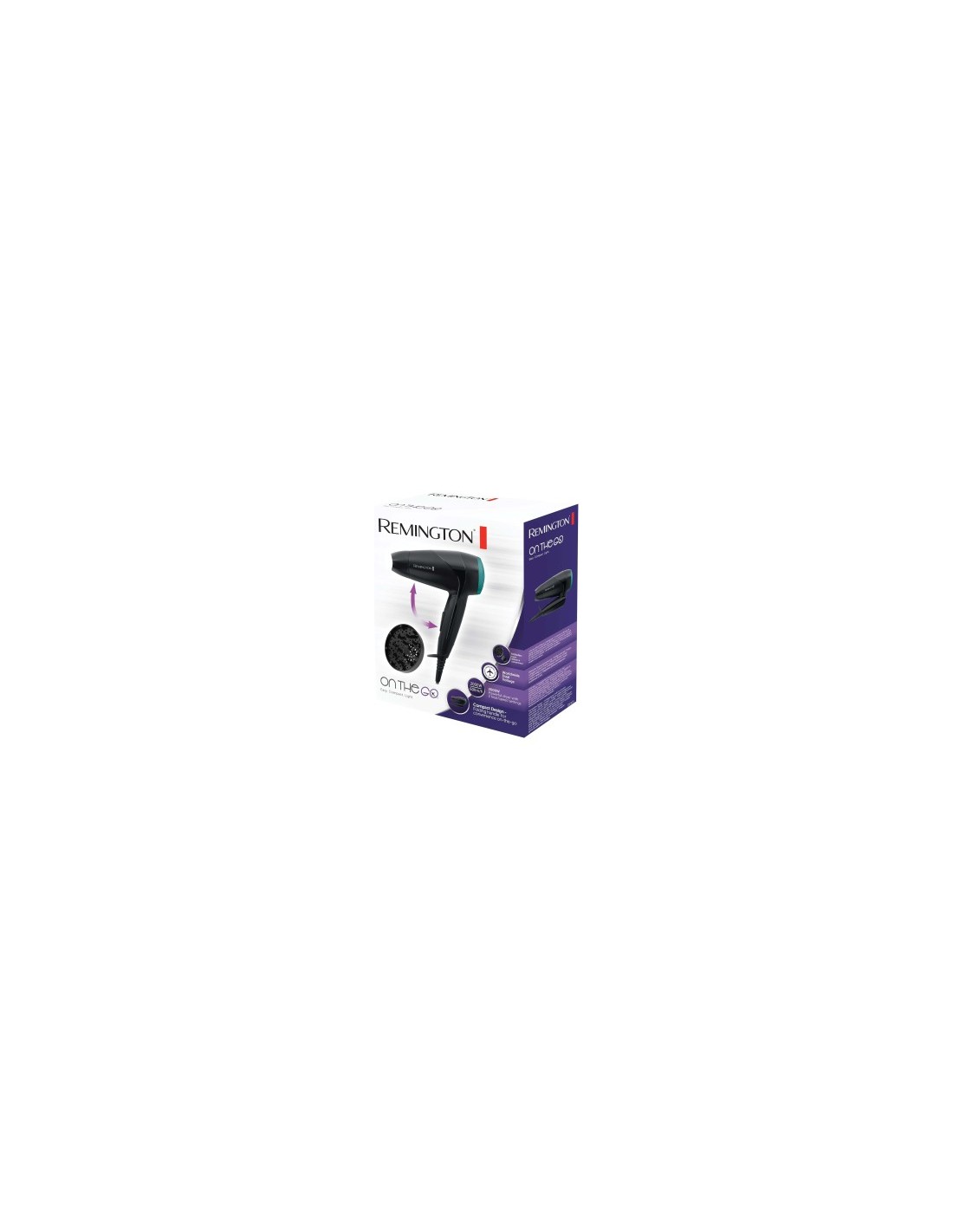 ASCIUGACAPELLI D1500 2000W DA VIAGGIO CON DIFFUSORE REMINGTON su Tr...
