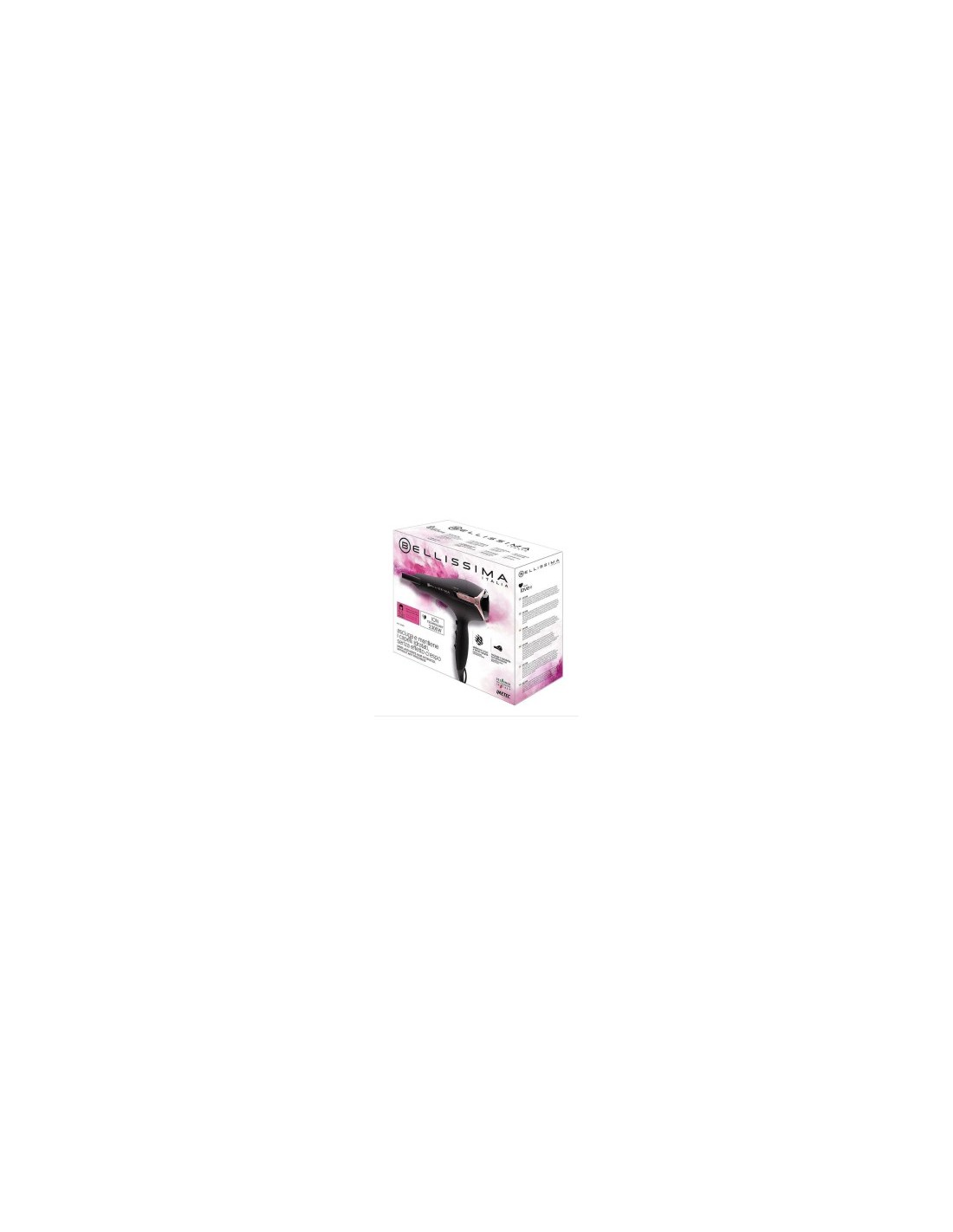 Bellissima K9 2500 - Phon 2300W con Tecnologia a Ioni, 2 Velocità, 3 Temperature, Accessori Inclusi
