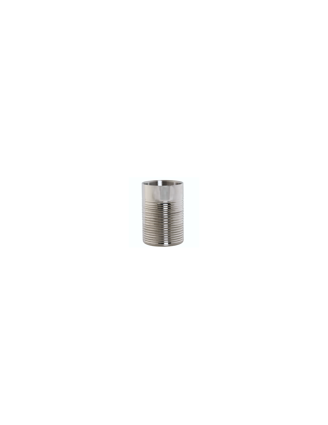 PORTABOTTIGLIA PC214615 INOX 12X12X18CM PLATINATO