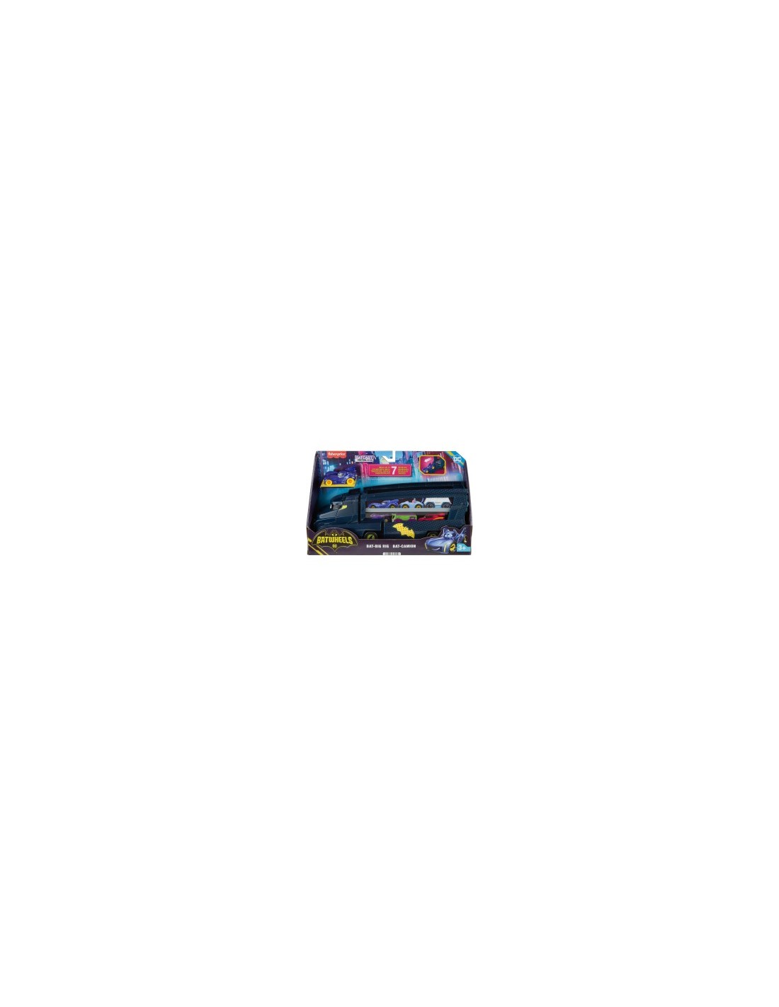 Fisher-Price DC Batwheels Bat-Autotreno con Veicolo Bam Batmobile