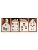 CASETTA CERAMICA BIANCO CON LED 7,4X5,2X10,7CM