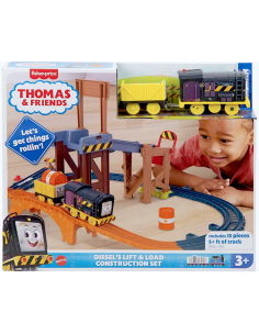 Il Trenino Thomas – Pista Cantiere di Diesel con 2 Veicoli Motorizzati e Accessori
