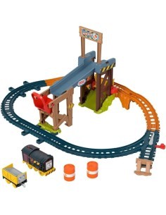 Il Trenino Thomas – Pista Cantiere di Diesel con 2 Veicoli Motorizzati e Accessori