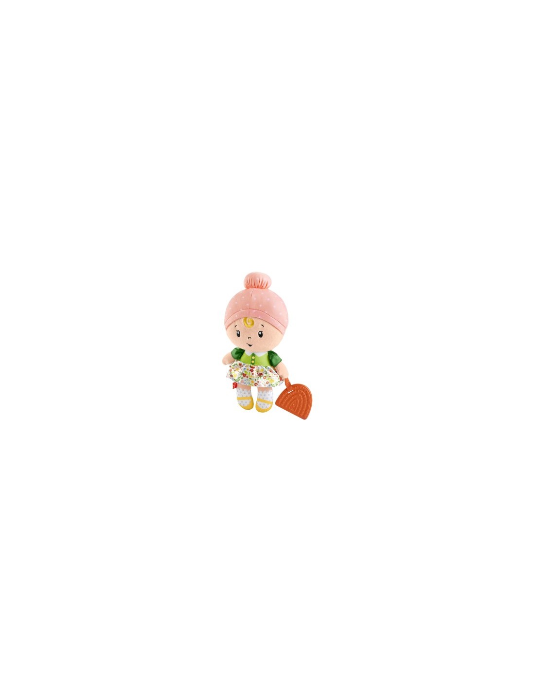Fisher-Price – Prima Bambola Coccole e Suoni con Dentaruolo e Giochi Sensoriali, 6+ mesi