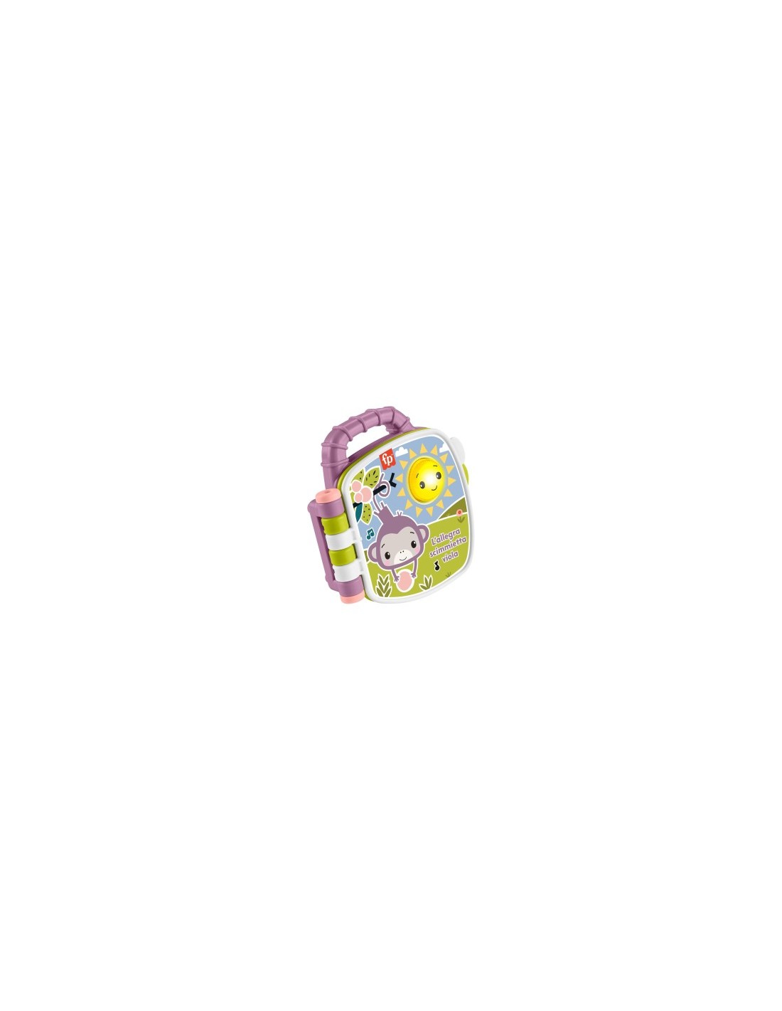 Fisher-Price – Il Libro delle Canzoncine della Scimmietta Viola, Giocattolo Musicale Interattivo 6+ mesi