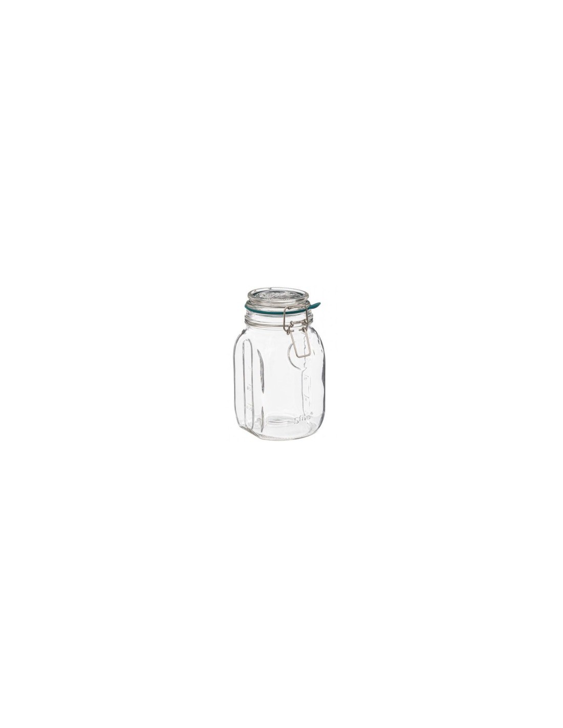 5five vaso di vetro Jarro trasparente 1 L, adatto microonde