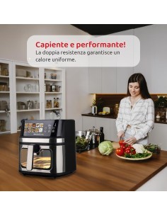 Melchioni Family Gaia Plus friggitrice ad aria 8L doppia resistenza 2200W