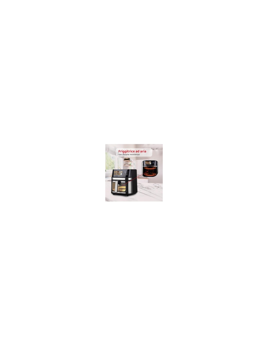 Melchioni Family Gaia Plus friggitrice ad aria 8L doppia resistenza 2200W