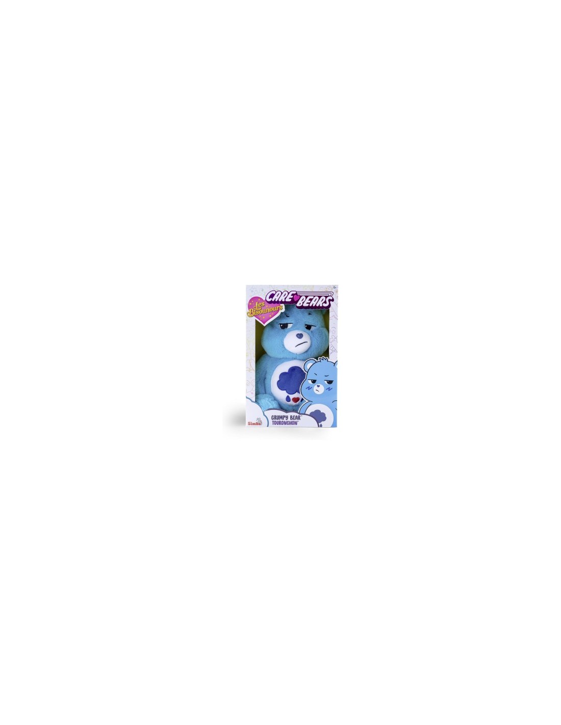CARE BEARS, ORSETTO BRONTOLO, PELUCHE 35 CM, GIOCO BAMBINI 0+, COLORE BLU