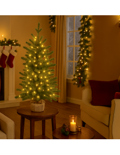 ALBERO 79779 90CM PVC BASE JUTA 180LED BIANCO CALDO
