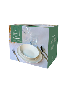 La Routine Servizio Tavola 18 Pezzi – Porcellana Elegante per 6 Persone
