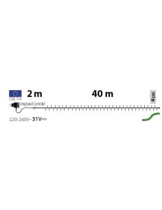 CATENA LUMINOSA 46245 1000LED BIANCO CALDO su TreG Ingrosso