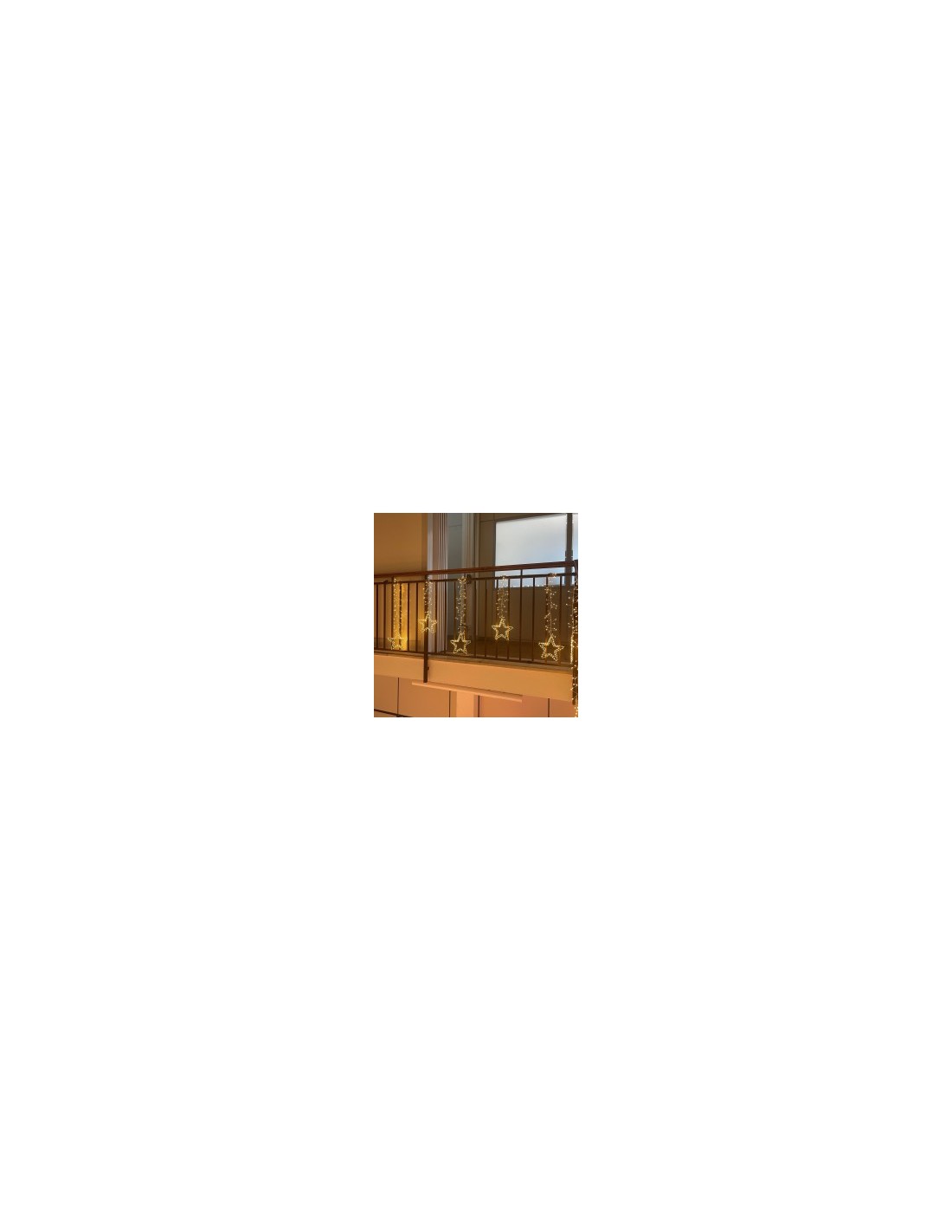 ICE CLUSTER LIGHT 320XH80CM CON STELLE 950 MICROLED BIANCO CALDO Ø1...