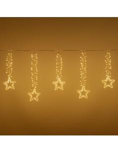 ICE CLUSTER LIGHT 320XH80CM CON STELLE 950 MICROLED BIANCO CALDO Ø1...