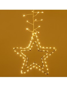 ICE CLUSTER LIGHT 320XH80CM CON STELLE 950 MICROLED BIANCO CALDO Ø1...