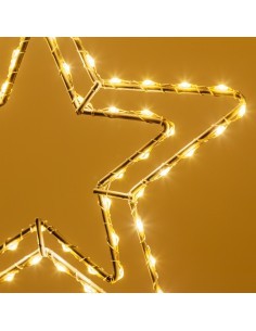 ICE CLUSTER LIGHT 320XH80CM CON STELLE 950 MICROLED BIANCO CALDO Ø1...