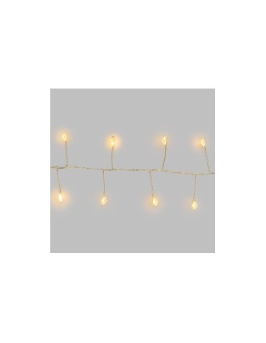 CATENA 20M NTL6 NASTRO MINICLUSTER Ø6CM 1000 MICROLED BIANCO CALDO ...
