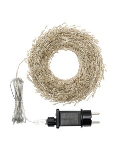 CATENA 20M NTL6 NASTRO MINICLUSTER Ø6CM 1000 MICROLED BIANCO CALDO ...