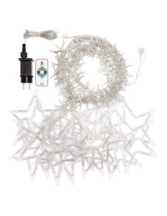 ICE CLUSTER LIGHT 500XH105CM CON 20 STELLE 620 LED BIANCO CALDO Ø5M...