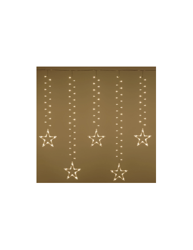 ICE CLUSTER LIGHT 500XH105CM CON 20 STELLE 620 LED BIANCO CALDO Ø5M...