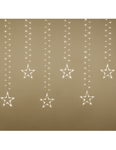 ICE CLUSTER LIGHT 500XH105CM CON 20 STELLE 620 LED BIANCO CALDO Ø5M...