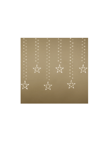 ICE CLUSTER LIGHT 500XH105CM CON 20 STELLE 620 LED BIANCO CALDO Ø5M...