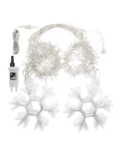 ICE CLUSTER LIGHT 500XH105CM CON 20 CRISTALLI DI NEVE 600 LED BIANC...