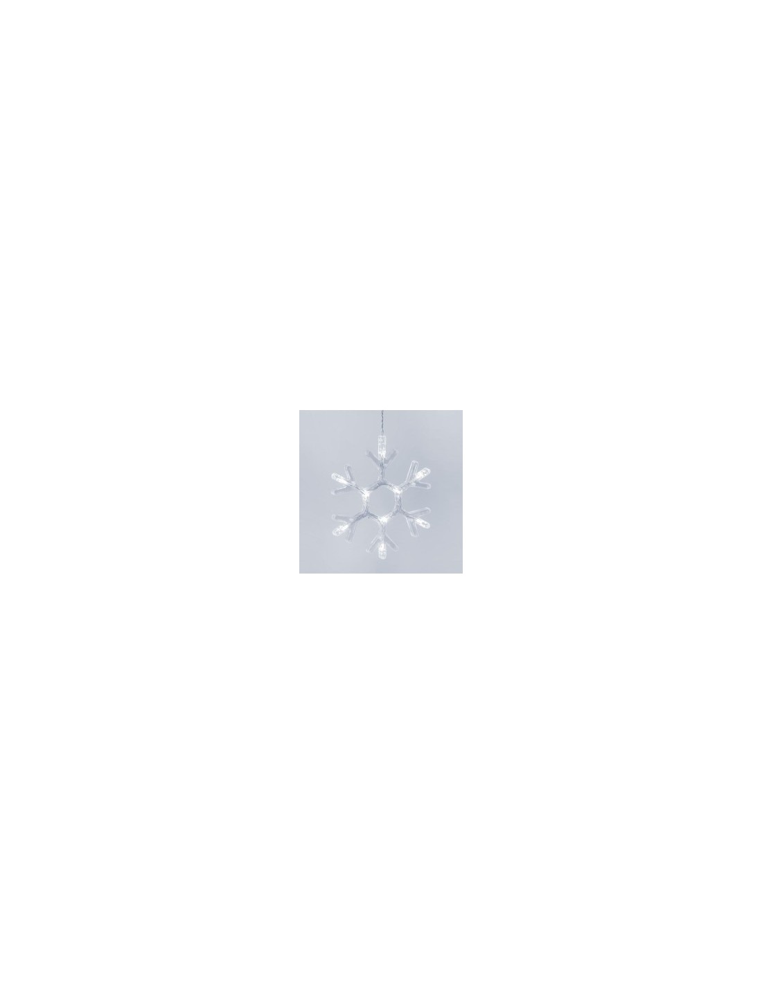 ICE CLUSTER LIGHT 500XH105CM CON 20 CRISTALLI DI NEVE 600 LED BIANC...
