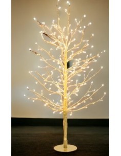 Albero Ramo Tiglio Champagne 200cm con 1120 MicroLED FlashLED