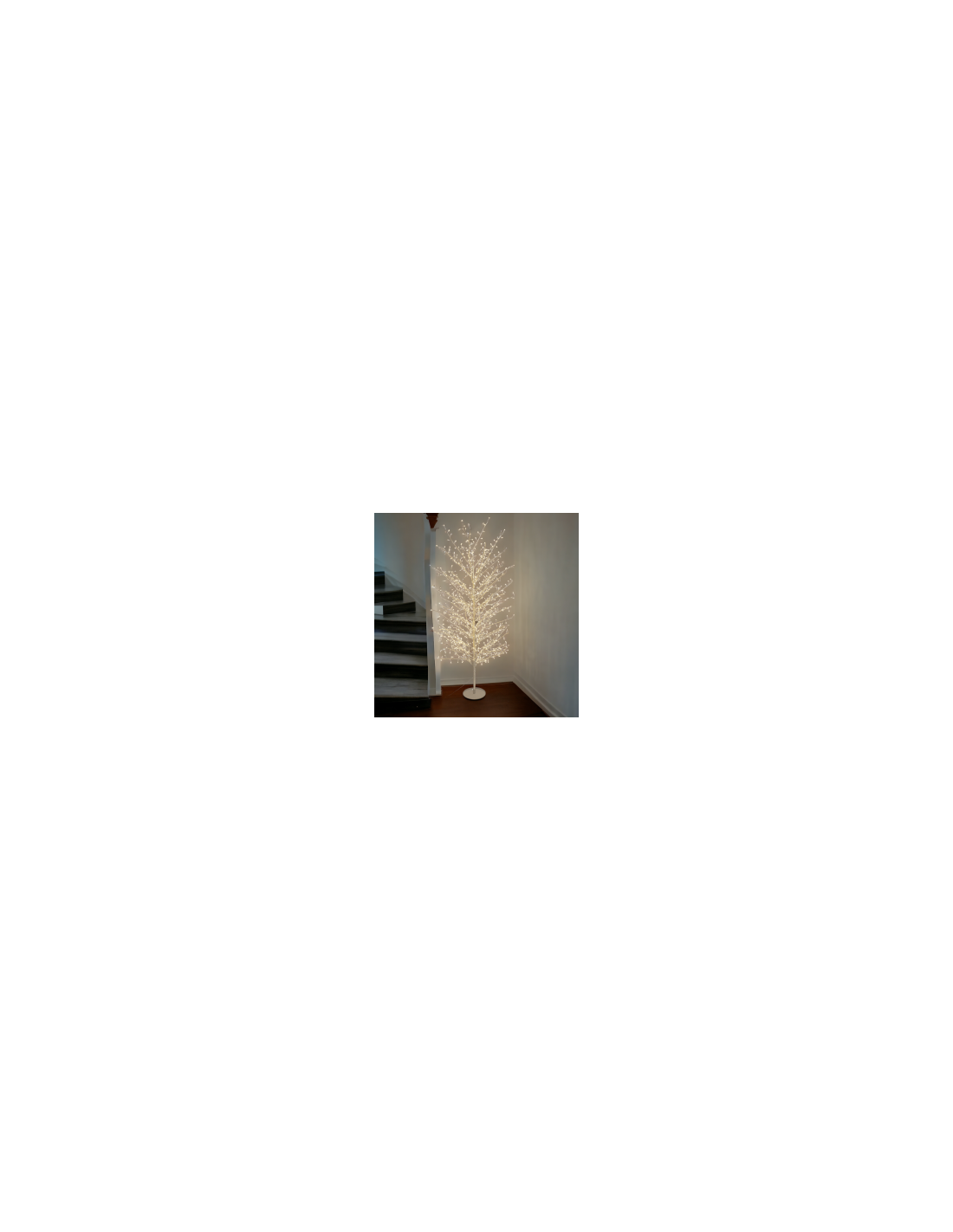 Albero Ramo Tiglio Champagne 200cm con 1120 MicroLED FlashLED