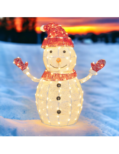 Pupazzo di Neve di Natale: La Magia di Natale con Illuminazione Personalizzabile