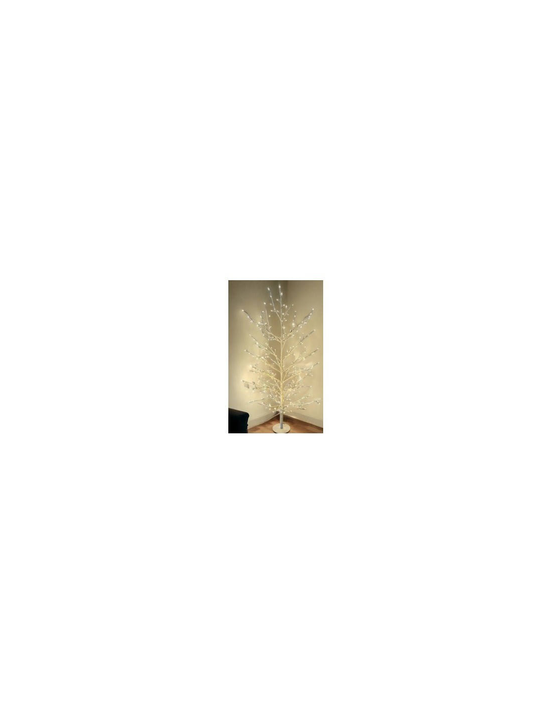 Albero Ramo Tiglio Bianco 120cm con 330 MicroLED FlashLED