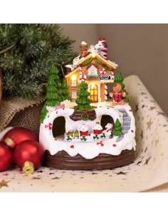 GIOSTRINA 77614 CASA MARZAPANE GINGER BREAD 15X18CM