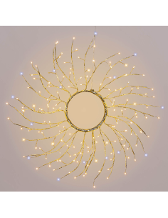 CORONA 78499 TIGLIO bianco 160MICROLED 45CM BIANCO CALDO