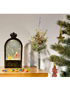 LANTERNA 79465 BRUNITA GLITTER LED 24CM