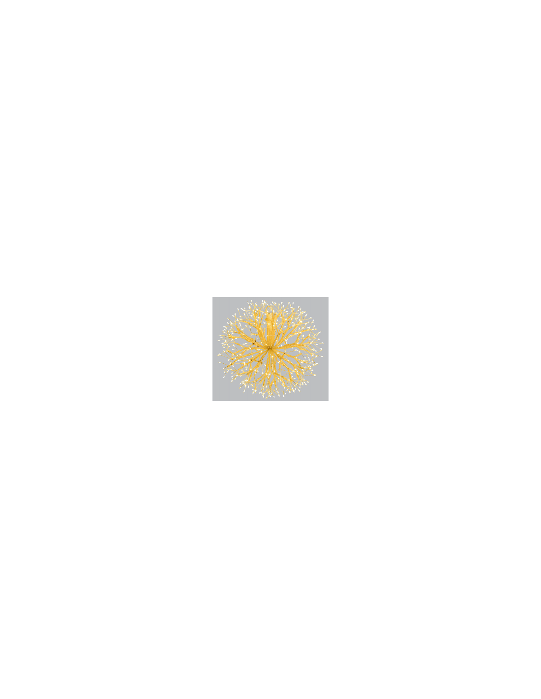 RAMO SFERA 77492 CHAMPAGNE 30CM 384MICROLED BIANCO CALDO
