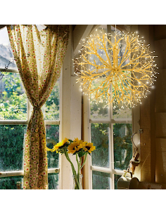 RAMO SFERA 77508 CHAMPAGNE 40CM 576MICROLED BIANCO CALDO